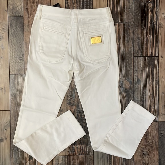 Dolce & Gabbana Straight Leg White Jeans size 36 - Picture 6 of 7